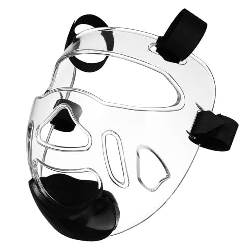 INOOMP Máscara De Taekwondo Casco De Combate De Taekwondo Almohadillas De Boxeo Deporte Máquina De Boxeo Espinilleras Kickboxing Patada Equipo Visera Ingle Transparent Plastico Templado