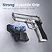 Gun Magnet Mount with Trigger Guard – Strong Magnetic Car Holster, Rubber-Coated Firearm Holder for Handguns, Pistols, Rifles, and Shotguns – Universal Fit for Home, Truck, Car, Vehicle (2 Pack)