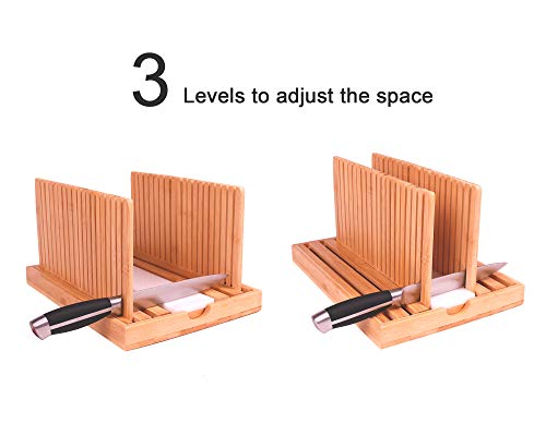 Bamboo Adjustable Bread Slicer Guide - Thumbnail 4