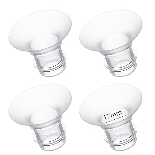 Image of Momcozy Flange Insert 17mm Compatible with 24mm Flange/Shield of Most Pumps, Insert for Breast Pump Replacement Accessories, 4PCS 17mm