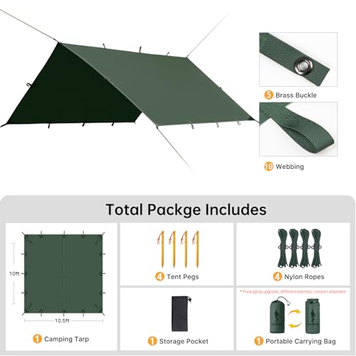Parasol toldo de acampada impermeable Free Soldier lona portátil multifuncional para senderismo 2