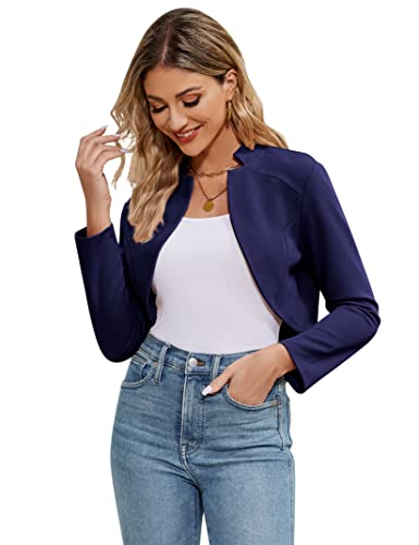 KOJOOIN Bolero Damen festlich Jäckchen Langarm Strickjacke Elegant Kurze...