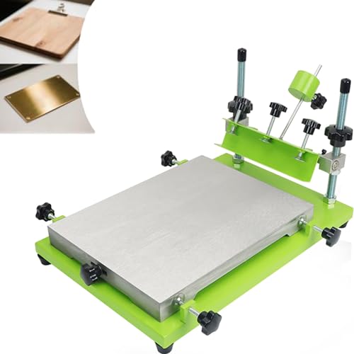 Machine de sérigraphie à hauteur réglable avec raclette de précision
