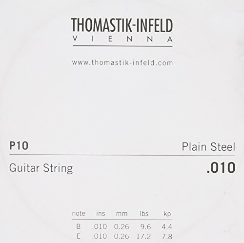 Thomastik Corde Mi1 .010 acier nu, plaquées laiton P10 pour Guitare classique, Guitare Folk, Guitare électrique, jeu… - Les Beatles, Paul McCartney, John Lennon, RIngo Starr, George Harrison Thomastik Corde Mi1 .010 acier nu, plaquées laiton P10 pour Guitare classique, Guitare Folk, Guitare électrique, jeu…