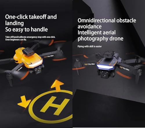 Image of Amitasha P18Pro Obstacle Avoidance Dual HD Camera 4K 1080p RC Drone with Gesture Remote Control Flying Mode Brushless Motor and 2 x 1800mAh Rechargeable Battery
