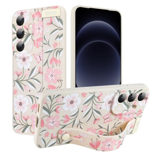 Image of Compatible with Samsung Galaxy S25 FE Case with Strap Wrist