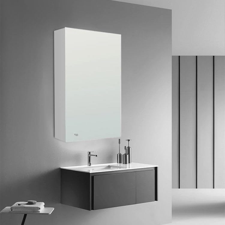 FC SS Mirror Cabinet/Premium 304 Stainless Steel Bathroom Cabinet with Mirror Door for Wash Basin/Kitchen/Bedroom/Bathroom Accessories (‎12 x 18 Inches) (B0CDXQHSHD) Amazon Price History, Amazon Price Tracker