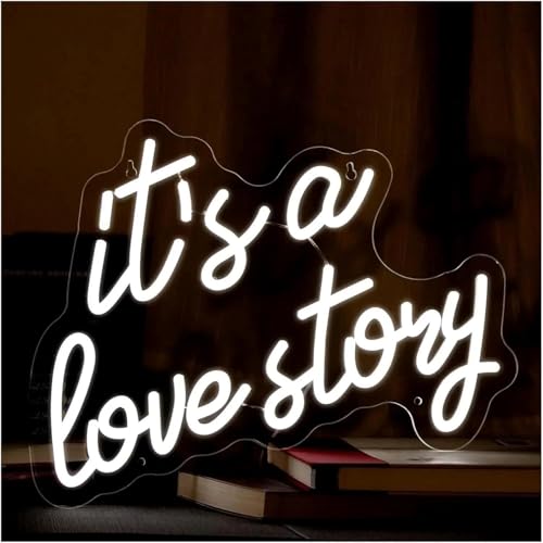 Lampe néon pour LED It's A Love Story idée cadeau EVJF et mariés