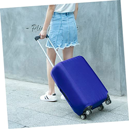 Hemoton Elastic Luggage Cover Protector for Suitcase Stretchy Case Dustproof Bag with Easy Handle Access Blue Suitcase Protector3