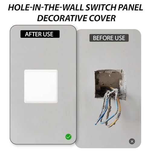 EuAcesry 2 Stück Abzweigdosendeckel, 86 x 86 mm Blindplatten aus Metall für elektrische Steckdosen, quadratischer Deckel für Wandsteckdosen, für rechteckige Dosen, Lackhalter