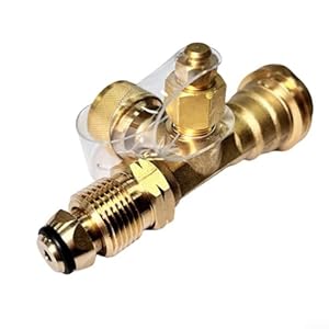 Lvyxon Propan-Messing-T-Armatur IM73 Camping-Adapter