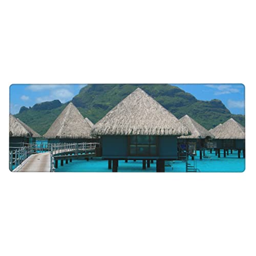 Tapis de souris XXL jeux de plage pour optimiser l'espace ordinateur