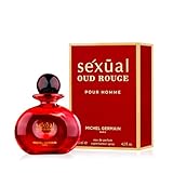 Michel Germain Sexual Oud Rouge Pour Homme Eau de Parfum Cologne for Men, Notes of Italian Bergamot, Sandalwood, Rare Oud Wood, 4.2 Fl Oz