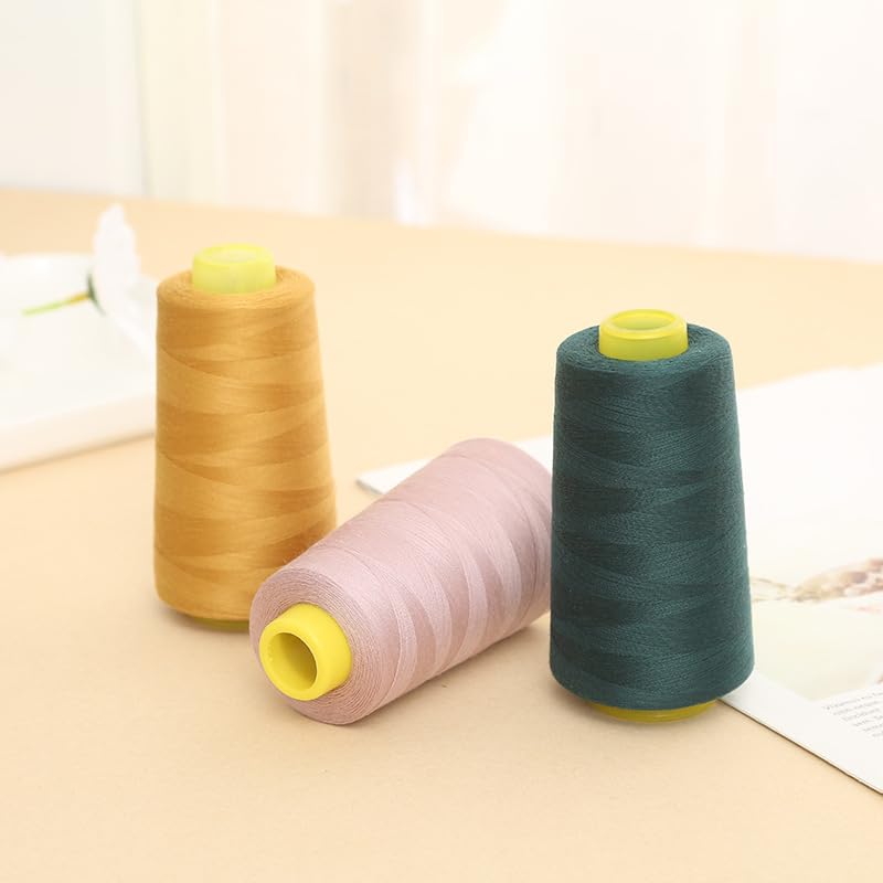 Hilo de coser de poliéster resistente, pack de 3 bobinas miniatura 5