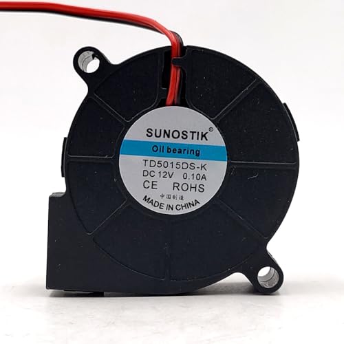 TD5015DS-K 12V 0.10A 5015 2-Wire Turbo Blower Silent Cooling Fan