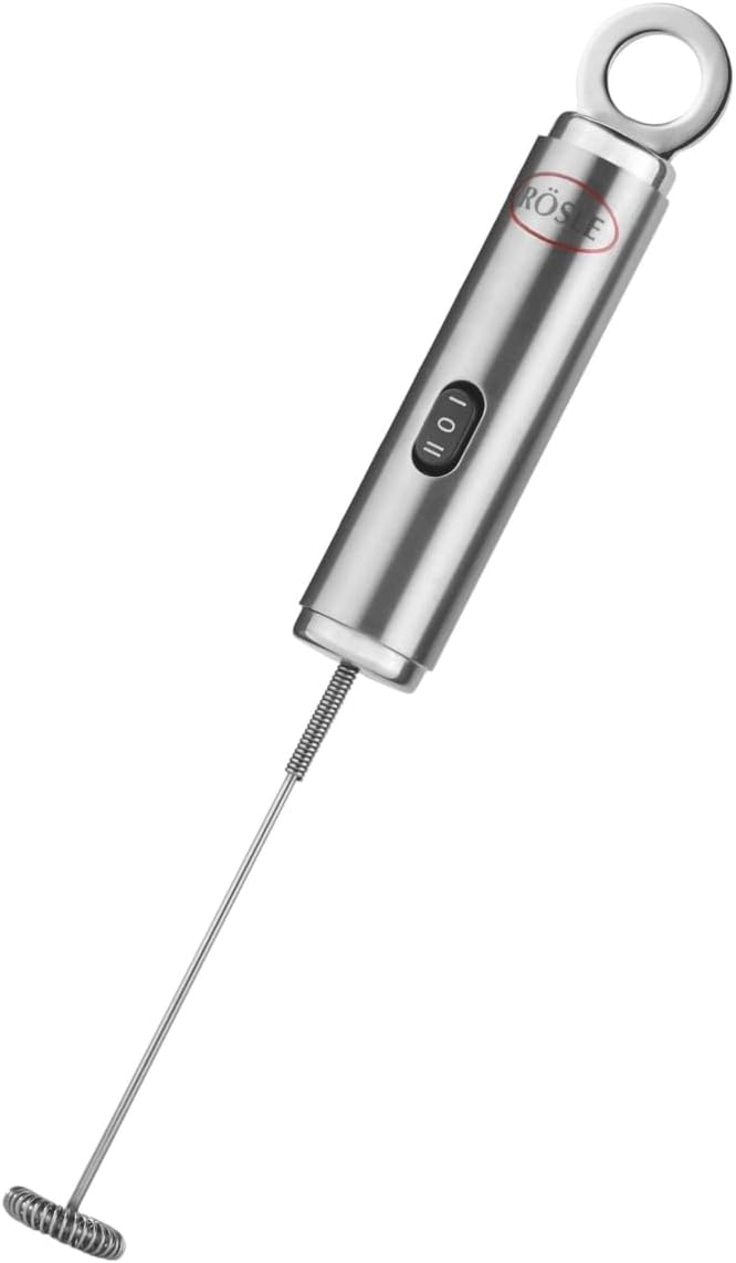 RÃƒ¶sle Stainless Steel Dual Speed Frother, Round Handle, 10.5-inch
