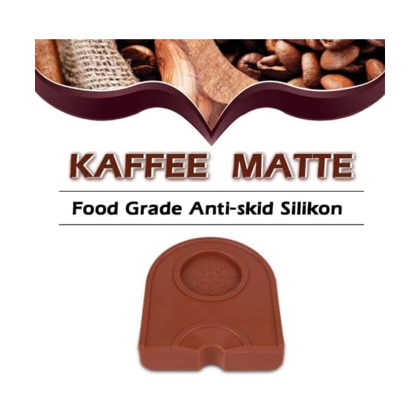 LANTRO JS Almohadilla de Prensador de Café, Alfombrilla de Silicona, Espresso Prensador de Café Mat, para Portafiltros… - Imagen 5