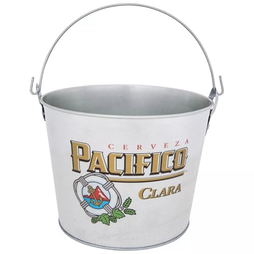 Cubo de cerveza Pacifico, color acero para tus barbacoas y terrazas 2