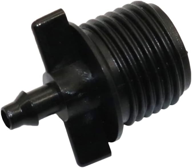 Sturdy Barbed 1/2 Inch External Thread to 4/7 Hose Connection Joints Garden Water Connectors Irrigation Watering Accessories 300 Pcs