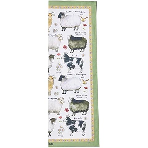 Samuel Lamont Sheep Breeds Cotton Tea Towel Cover