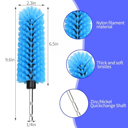 image for DkOvn Drill Brush for Car Wheel and Bottle, Highly Dense and Durable C
