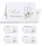 FRXAEZTG Pack of 50 Place Cards, 95 x 70 mm Place Cards Wedding Place Cards Birthday Confirmation ...