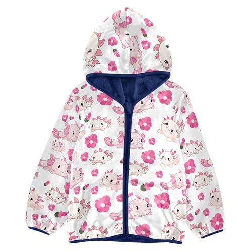 Cute Capybara Fruits Black Toddler Fleece Jacket Girl Boys Hooded Fleece Jacket Coat Warm Outwear Zip-up 3-10T,1