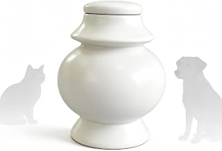 Large Matte White Ceramic Urn image