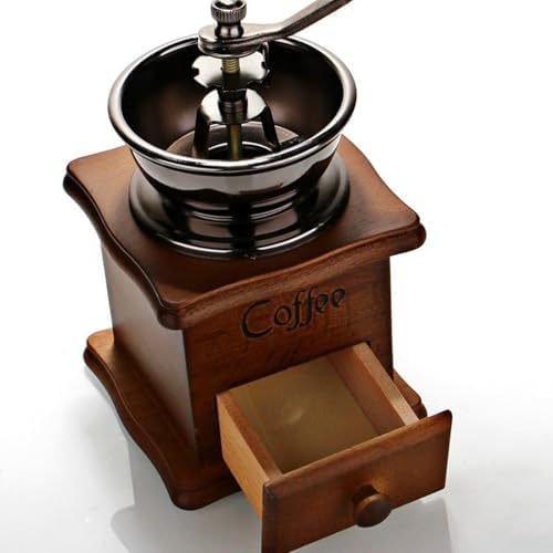 Portable Manual Coffee Grinders Wood and Metal Traditional Coffee Grinders Perfect for Camping and Offices Hand — view 7