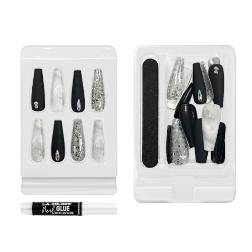 Image of L.A. COLORS Lavish Nail Luxe Finish Nail Tip Kit (carded), Wild Times CNT472W
