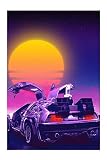 Back To The Future Movie poster Time machine Comedy Movie poster Science fiction Movie poster vintag