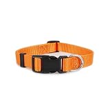 Petmate Ruff Maxx Adjustable Collar, Orange, 3/4" x 14-20"