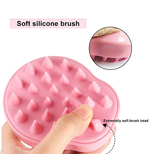 Foto von Maxsoft Kopfhaut Massagebürste, scalp massager Haarbürste für Peeling und Kopfmassage[Nass & Trocken]