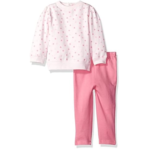 Isaac Mizrahi baby-girls 2pc Fleece Pant and Top Set Pants Set - Pink Cover