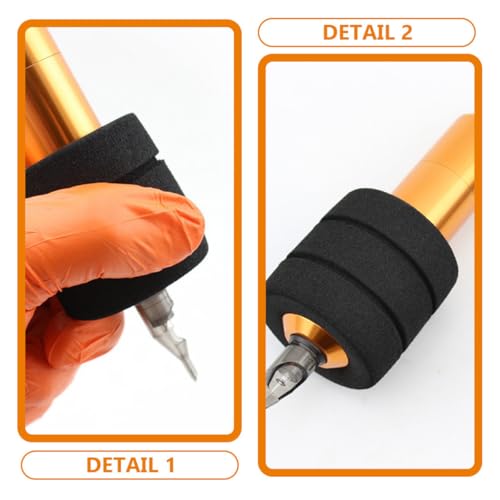 Fundas para mango de tatuajes elásticas y protectoras de esponja, pack de 5 piezas 6