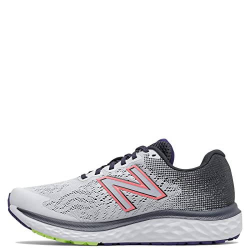 New Balance New Balance Women's Fresh Foam 680 V7 Running Shoe, Arctic Fox/Outer Space/Paradise Pink, 8
