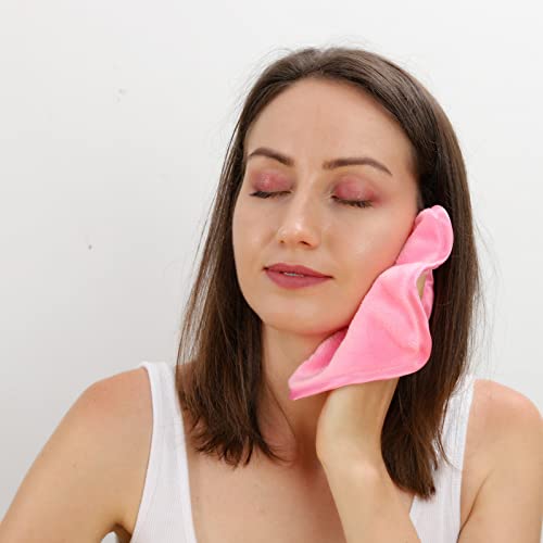 Y2Petals Reusable Makeup Remover Cloths, Makeup Remover Towels, Reusable Makeup Remover Pads, Makeup Remover Cloth, Face Cloths, Face Cloths, Face Wash Cloths For Your Faceholographic Pouch, Set Of 3 (6*6 Inch) #TOP4