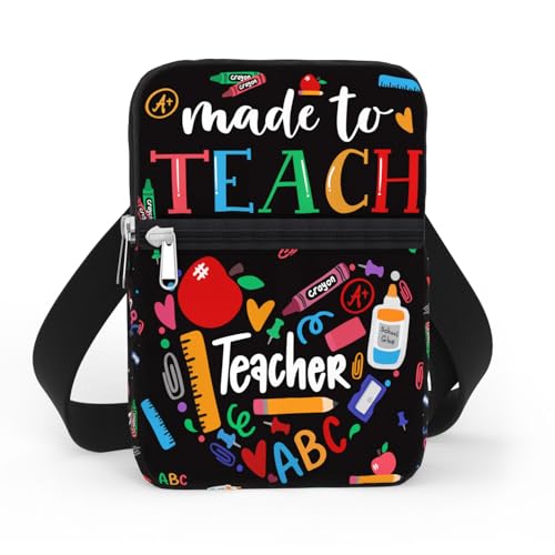 84hoods Crossbody Phone Bag with Adjustable Long Strap. Gift for Teacher. Small Waterproof Cell Phone Purse for Women.