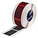 Brady HX-2000-2-BK PermaSleeve Wire Marking Sleeves, 2.00" Height, 1.969" Width, Polyolefin (B-7642) Black (Roll of 100)