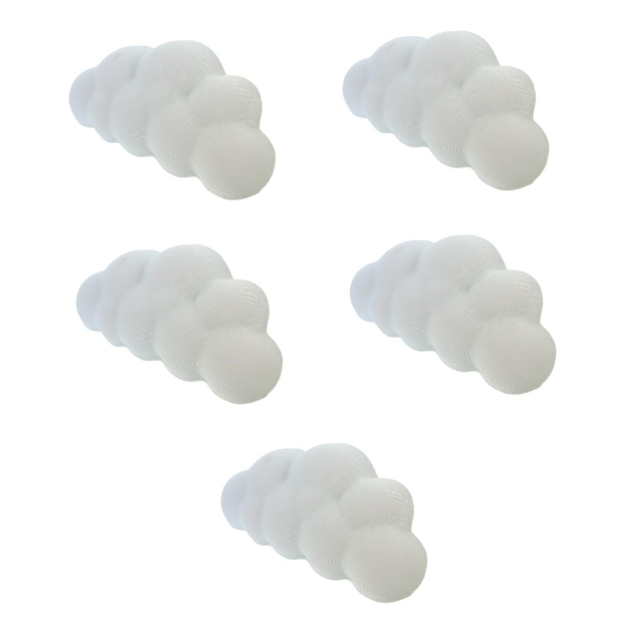 Angoily 5 Stück Cloud Ergonomisches Handgelenkstütze Mauspad Komfortable Handunterstützung für Computer Büro Gaming Entlastung für Handgelenke Langlebiges Silikon Design