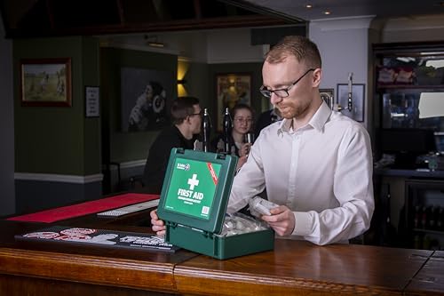 St John Ambulance Medium Workplace First Aid Kit | BS 8599-1:2019 Compliant | for 25 – 50 People | with Wall Bracket | Eco-Friendly Packaging - Image 6