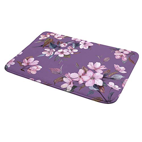 Tapis de bain mémoire de forme antidérapant violet CHEHONG - 5