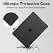 MOSISO Compatible with MacBook Pro 14 inch Case 2025-2021 M5 M4 M3 M2 M1 A3434 A3112 A3185 A3401 A2918 A2992 A2779 A2442, Heavy Duty Hard Case with Stand&Keyboard Skin&Screen Film&Type C, Black