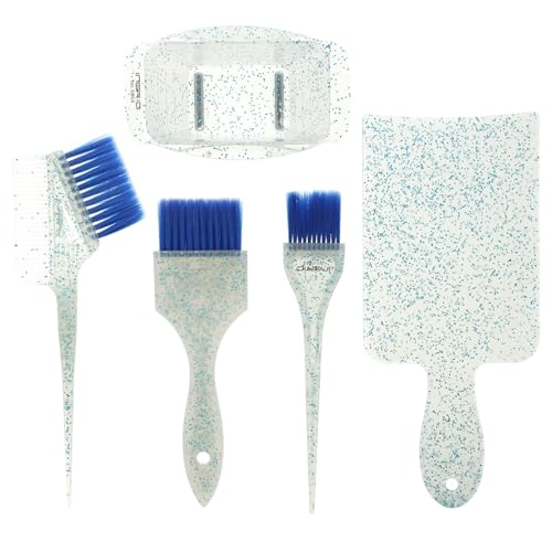 BESTYASH 5 Stück Teiliges Profi Haarfärbe Flexiblem Haarfärbe bowls und Farbpalette Rutschfester Griff Langlebig für Präzises DIY Haarfärben zu Hause Geeignet für Friseure und Heimgebrauch