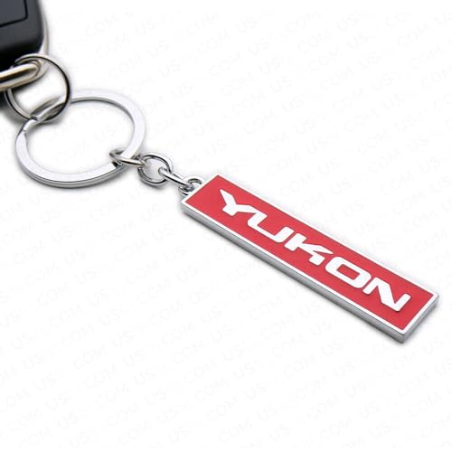 Image of Aimoll 1Pc Yukon Key Chain Ring 3D Chrome Metal Finish Keyring Alloy Key Holder Key Fob
