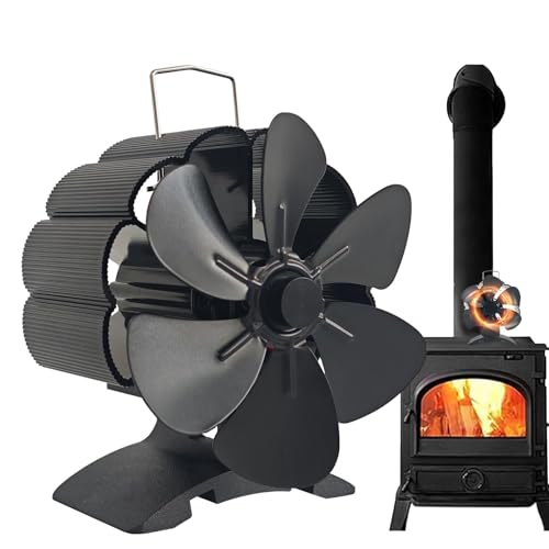 Ventilador de estufa de leña, chimenea, alimentado por calor | Ventilador térmico termoeléctrico alimentado por calor, ventilador de circulación de aire caliente silencioso y respetuoso de