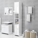 Las líneas limpias y el diseño elegante se integran perfectamente en tu baño.Este elegante armario está hecho de aglomerado, lo que lo hace robusto y estable