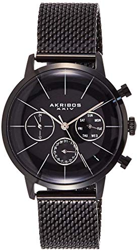 Preisvergleich Produktbild Akribos XXIV Herren-Armbanduhr Man AK714BK Analog Quarz AK714BK