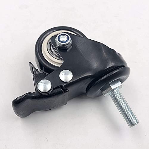 WYOERN Rodízios de haste giratória de 38 mm de 3,8 cm, rodas de mobília de rodízio de poliuretano pr