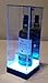 Wine, Champagne, Liquor, Beverage Bottle Display Case Acrylic with LED UV Protection (Get 2-Pack)
